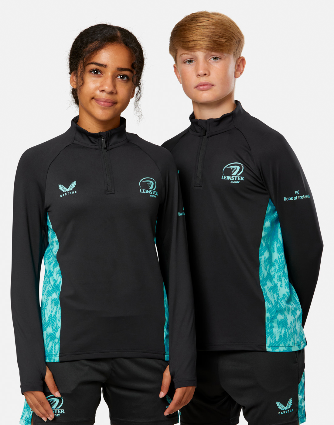Castore Kids Leinster Performance Half Zip Top | Leinster Rugby IE